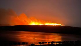 Imagen del incendio registrado el pasado martes