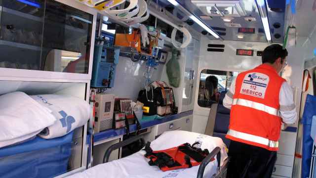 Una ambulancia del Sacyl