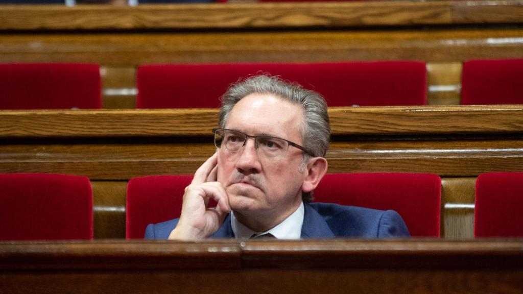 El conseller de Economía, Jaume Giró, durante una sesión plenaria, en el Parlament de Cataluña, a 29 de junio de 2022, en Barcelona.