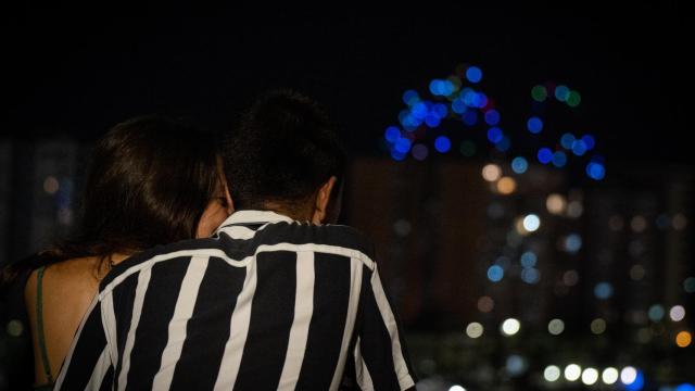 Espectáculo de luces y fuegos de la Feria de Málaga