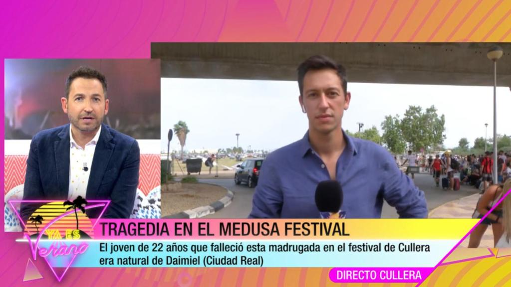 Un equipo de 'Ya es verano' sufre un incidente con un operario de seguridad en el festival Medusa.