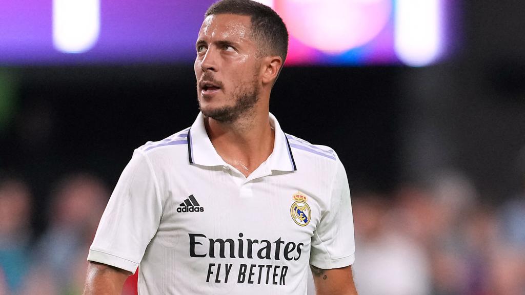 Eden Hazard, en un partido del Real Madrid de pretemporada