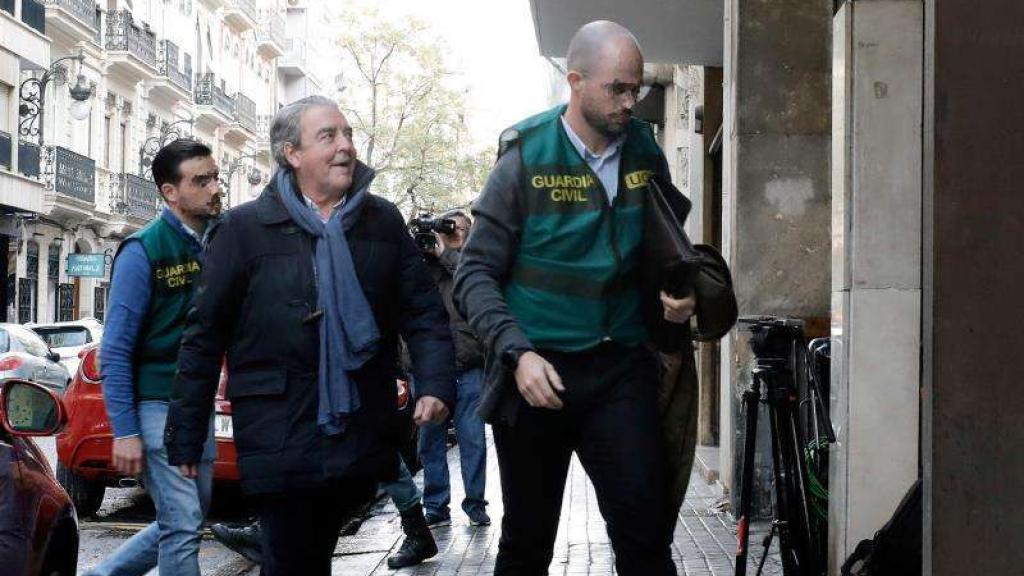 José María Corbín, cuñado de Barberá, tras ser detenido por la Guardia Civil en 2019.