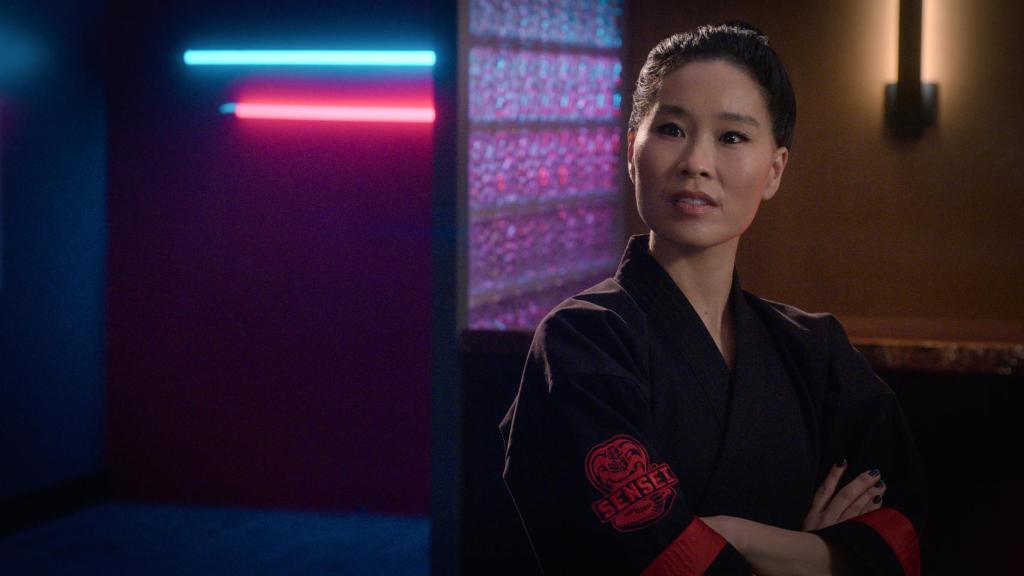 Kim Da-Eun en la quinta temporada de 'Cobra Kai'.