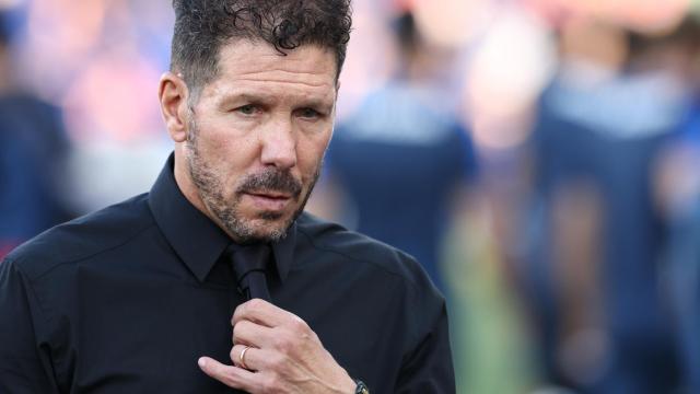 Diego Pablo Simeone, en un partido del Atlético