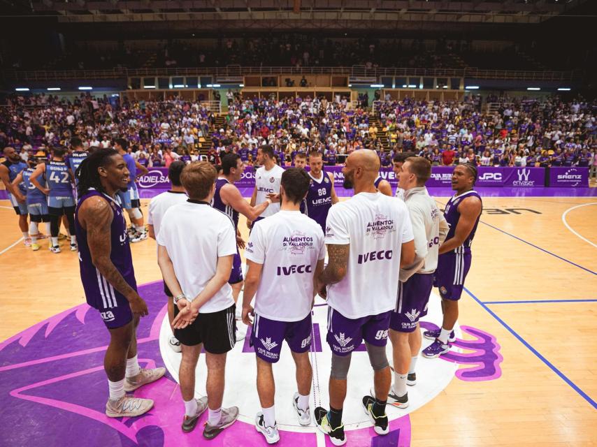 Imagen de un partido del UEMC Real Valladolid Baloncesto durante la pasada temporada.