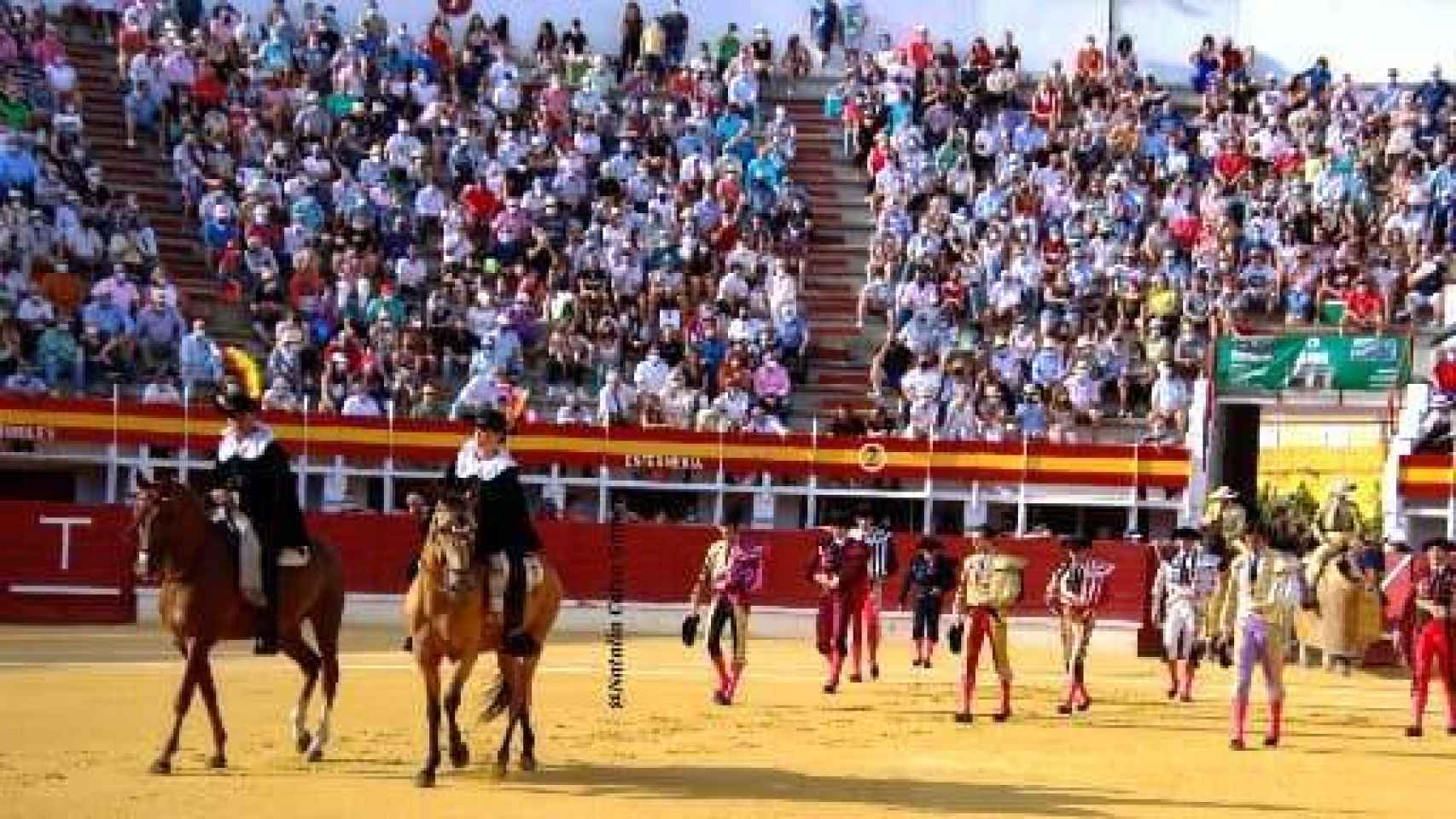 Imagen de archivo de una corrida de toros en Medina del Campo.
