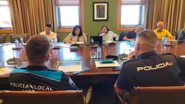 Reunión de seguridad en el Puerto de Vigo.