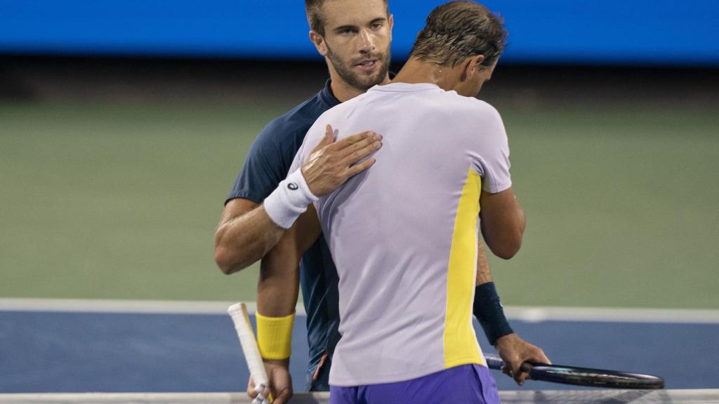 Borna Coric y Rafa Nadal