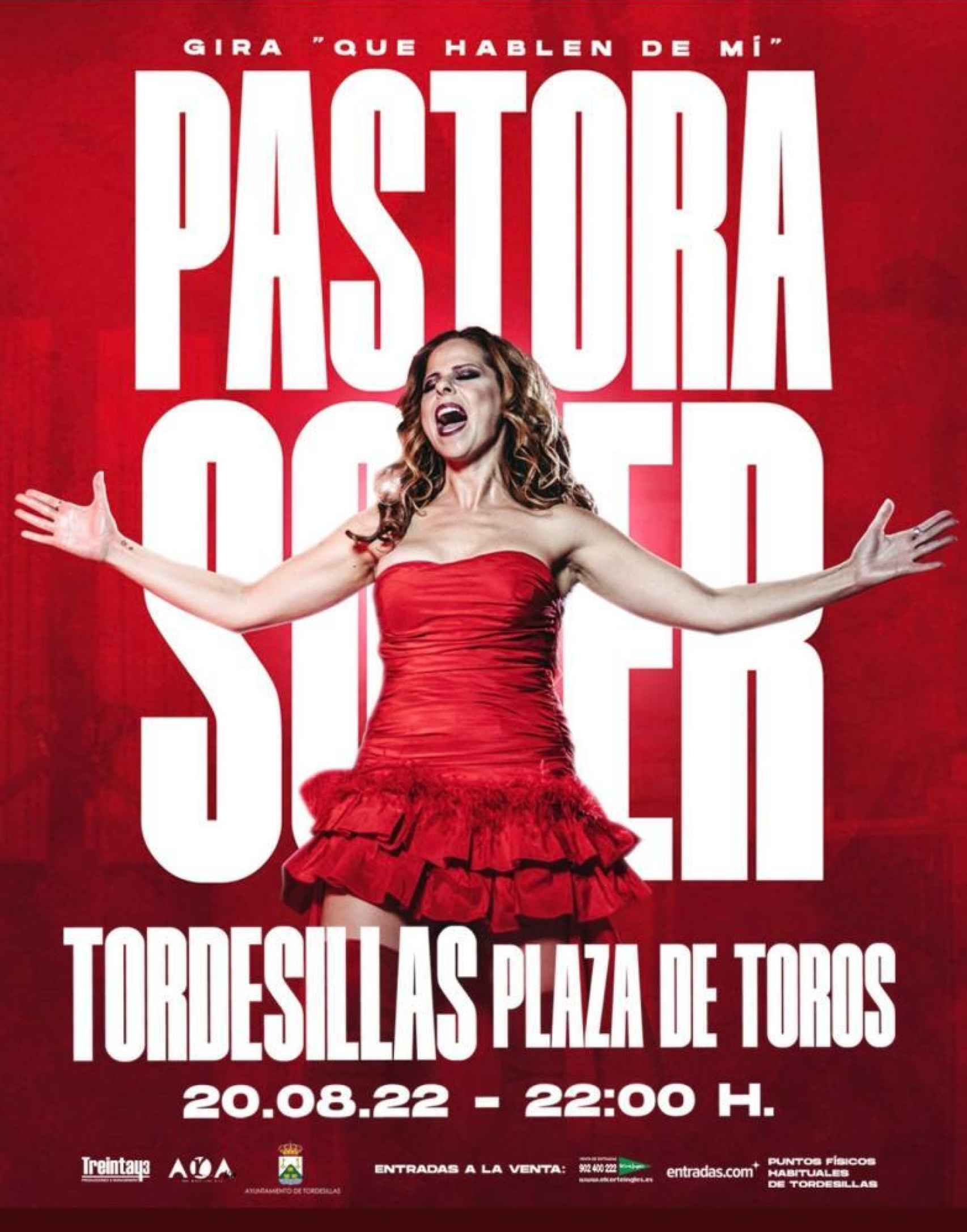 Pastora Soler concierto agosto Tordesillas