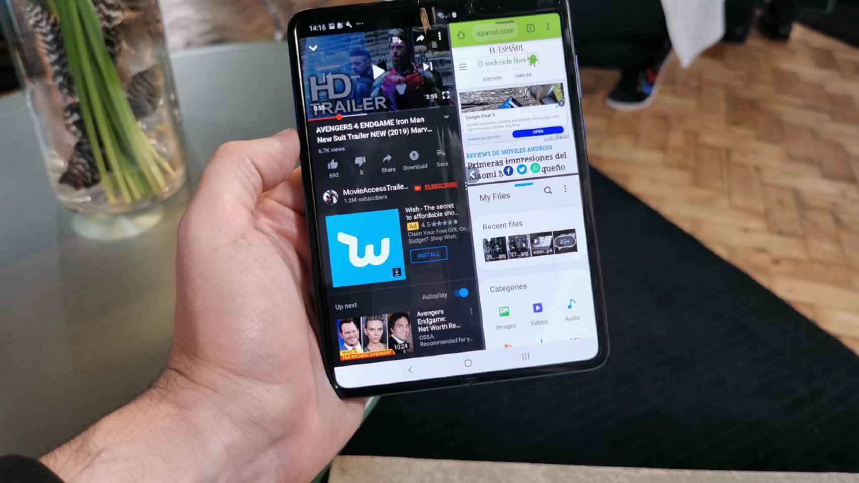 El Samsung Galaxy Fold original, del 2019