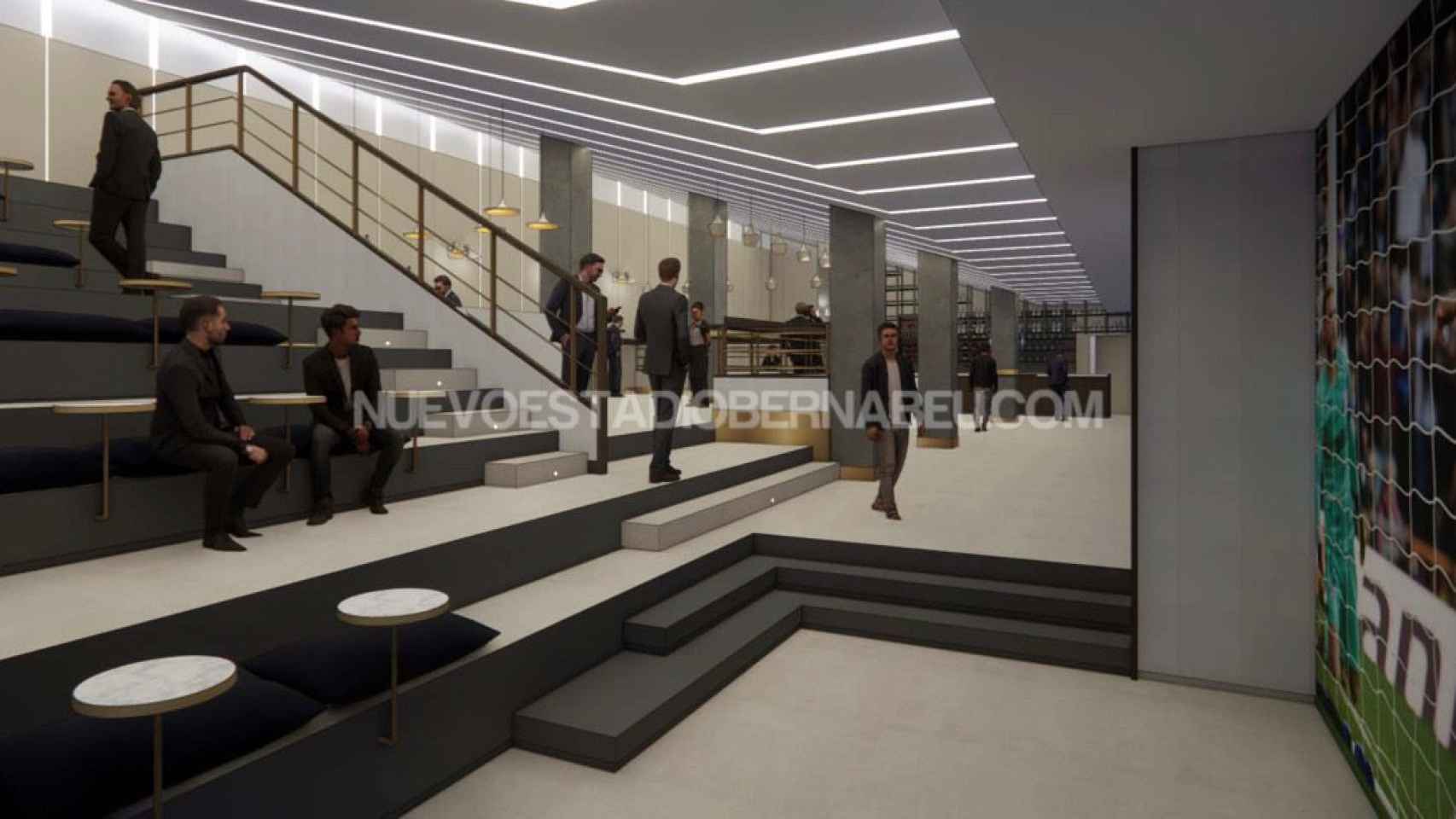 El diseño de los palcos VIP del nuevo Santiago Bernabéu