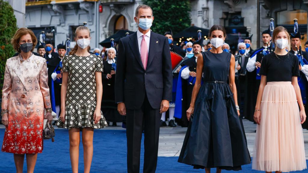 La familia real en los premios Princesa de Asturias 2021.