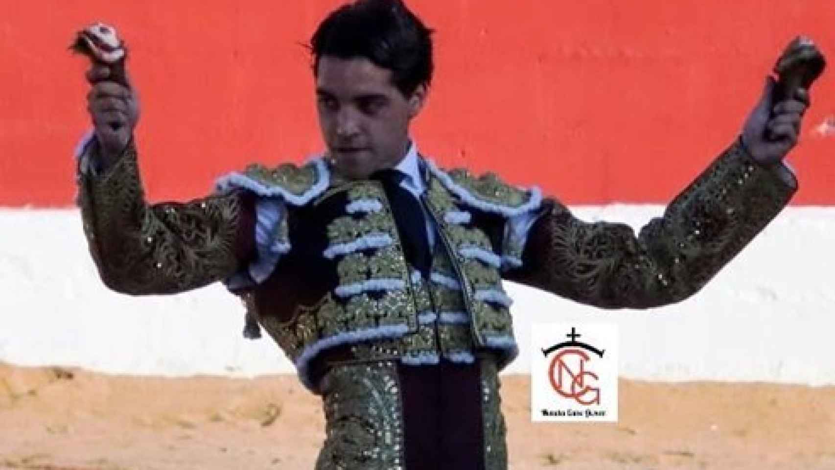 Mario Navas en su debut con caballos en Ampudia