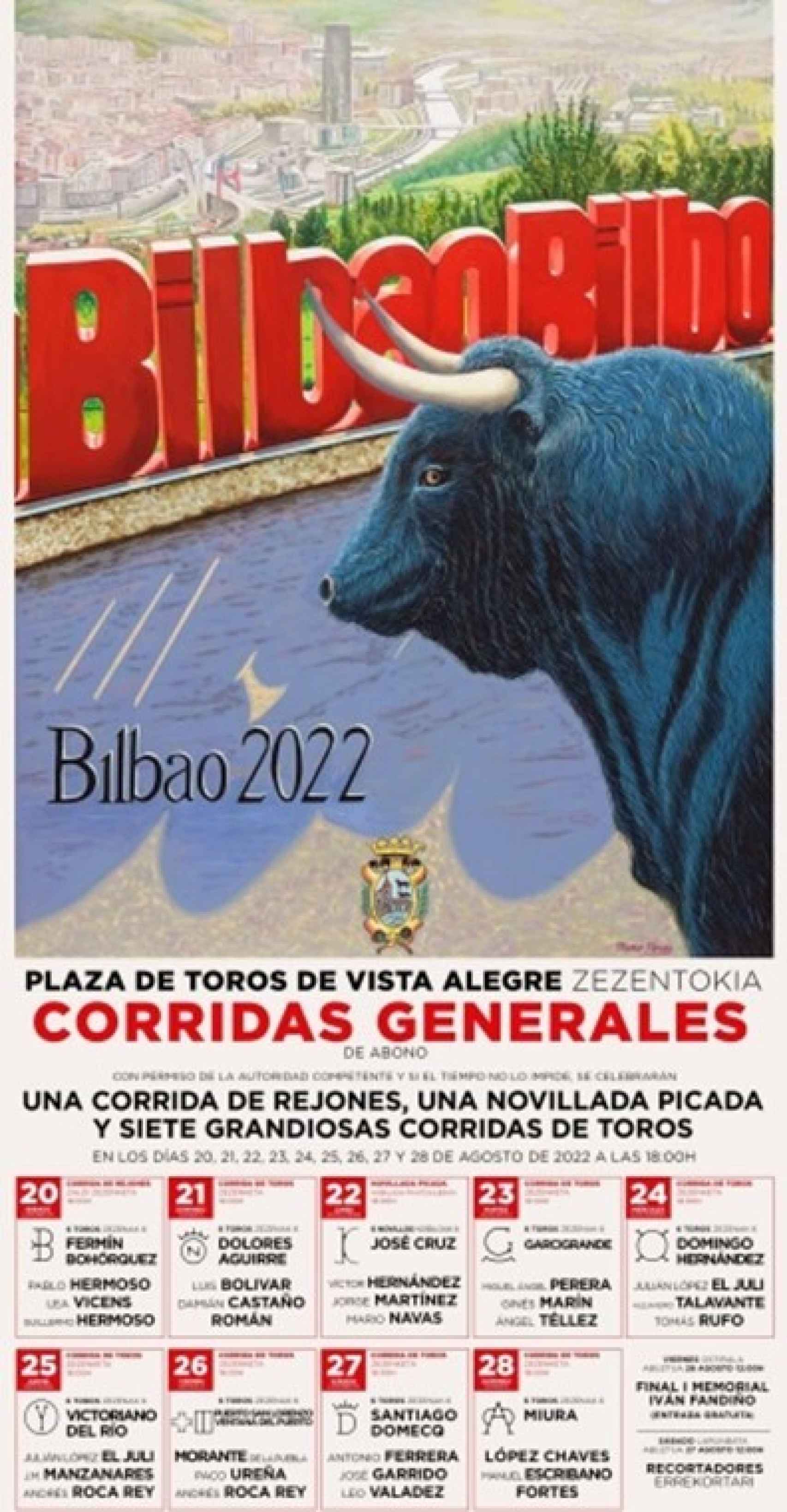 Cartel Feria Taurina de Bilbao