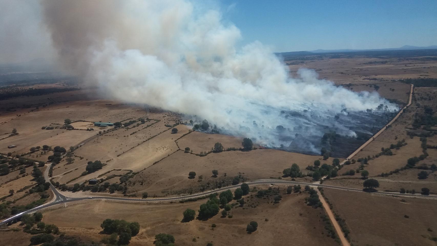 Incendio en Fuenteliante (Salamanca)