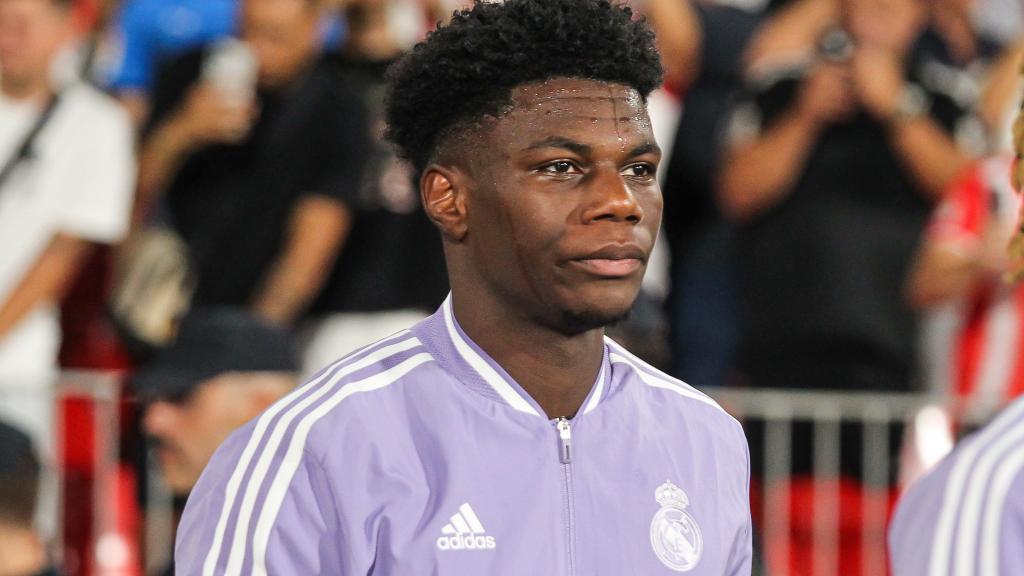 Aurélien Tchouaméni, con el Real Madrid en la temporada 2022/2023