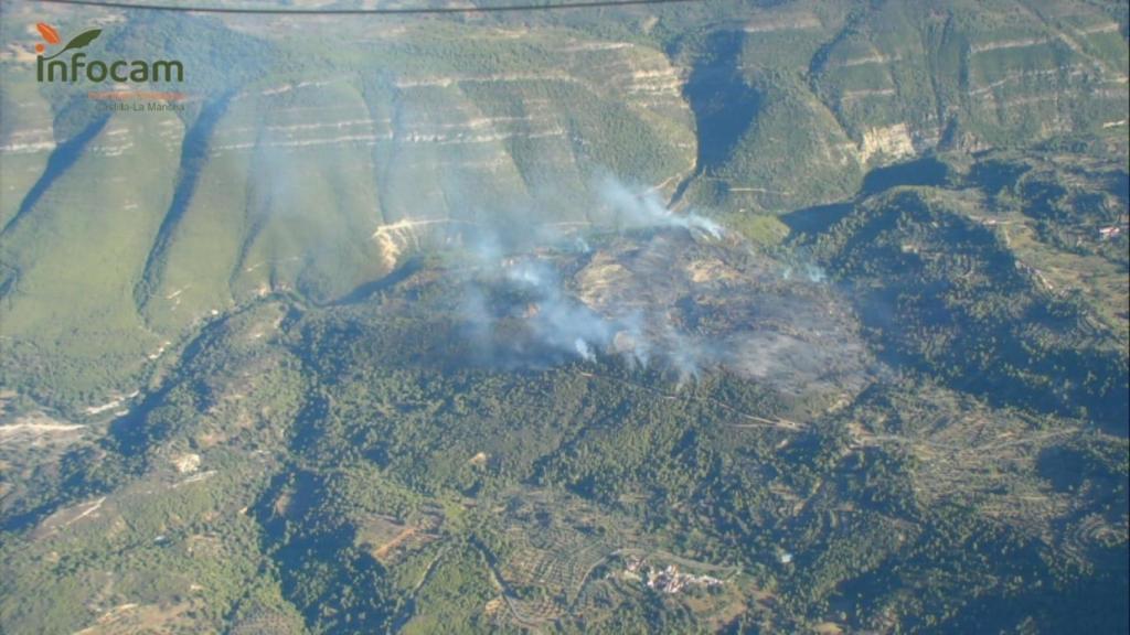 Incendio de Yeste (Albacete). Foto: Plan INFOCAM.