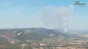 Incendio forestal en Malagón (Ciudad Real). Foto: Plan INFOCAM.