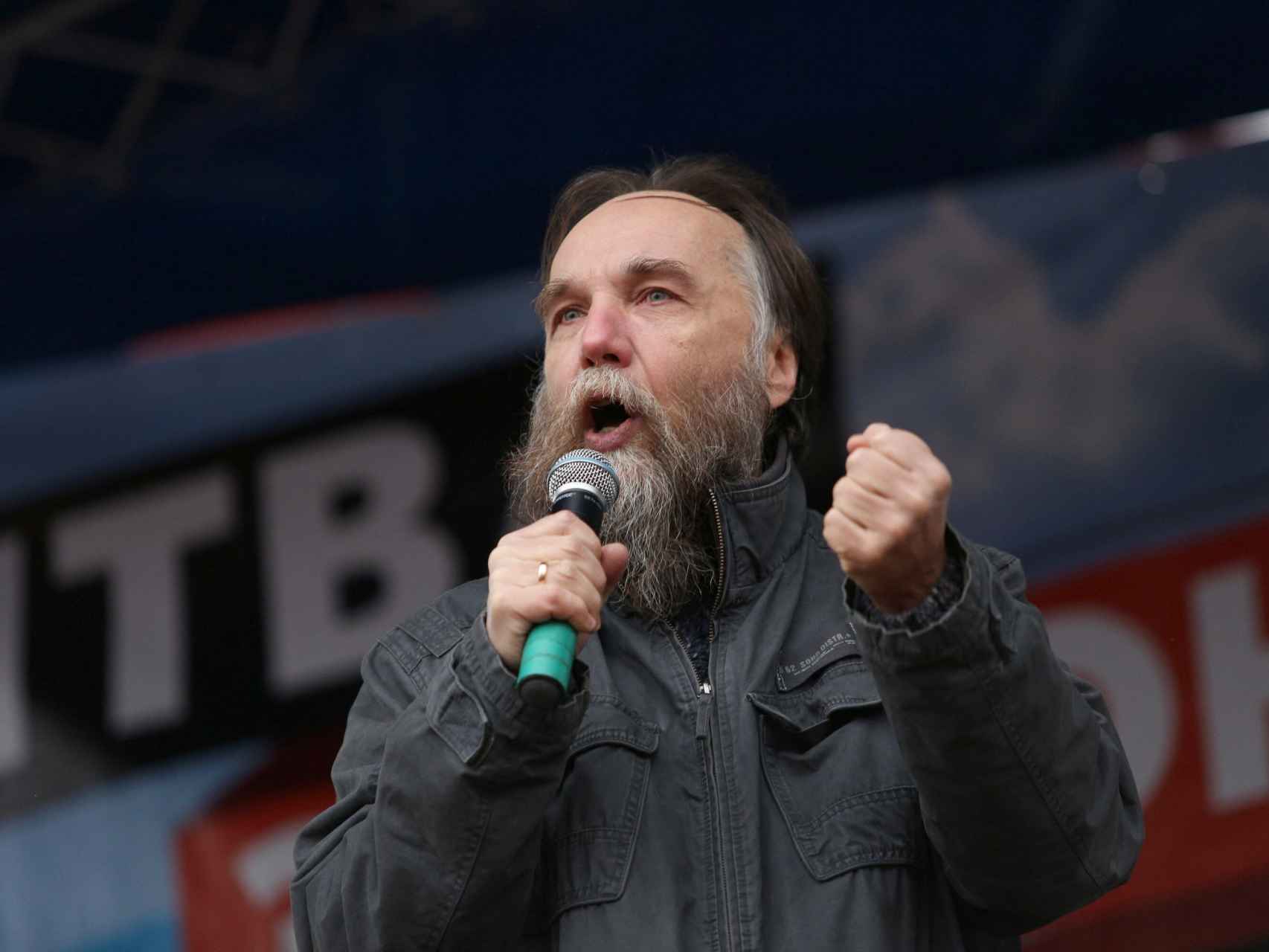 Alexander Duguin, en un acto de apoyo a las autoproclamadas Repúblicas Populares de Donetsk y Lugansk.