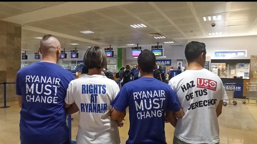 Imagen de archivo de la huelga de Ryanair.