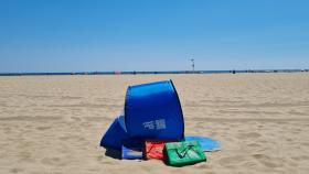 Una playa vacía de Valencia