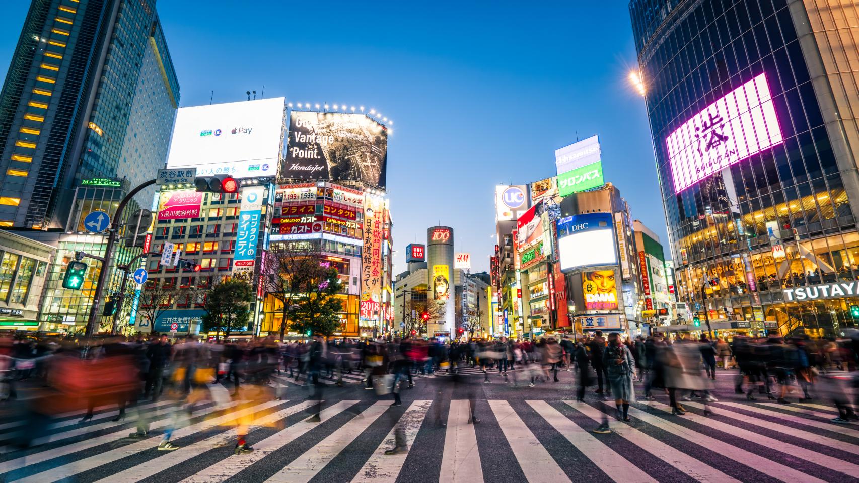 Cruce de Shibuya en Tokio (Japón).