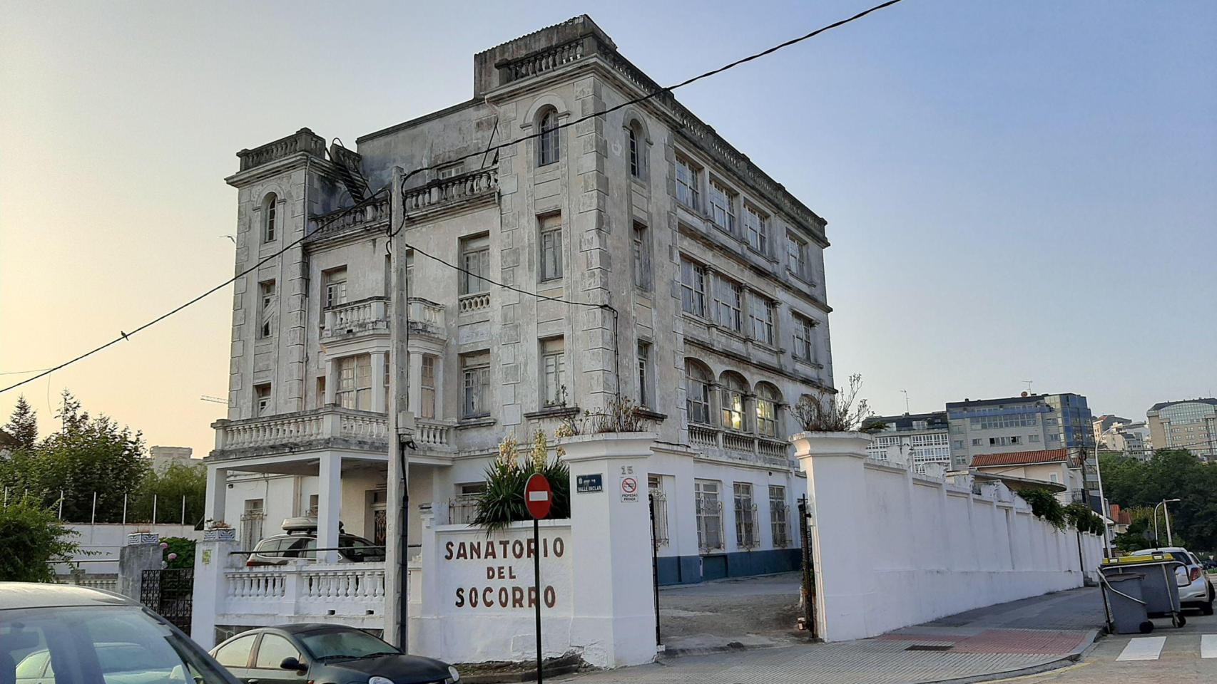 Sanatorio del Socorro en la Ciudad Jardín de A Coruña