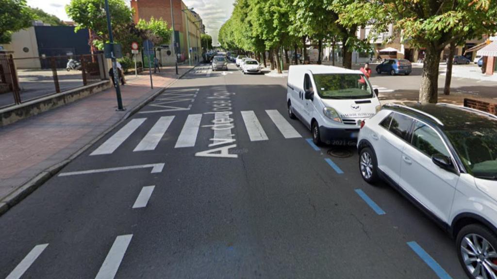 El paso de peatones de León ubicado en la avenida de José Aguado