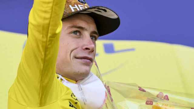 Jonas Vingegaard tras una etapa del Tour de Francia 2022