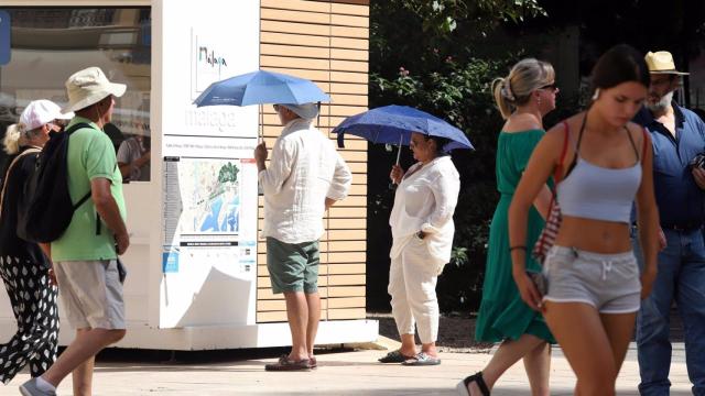 Turistas en Málaga.