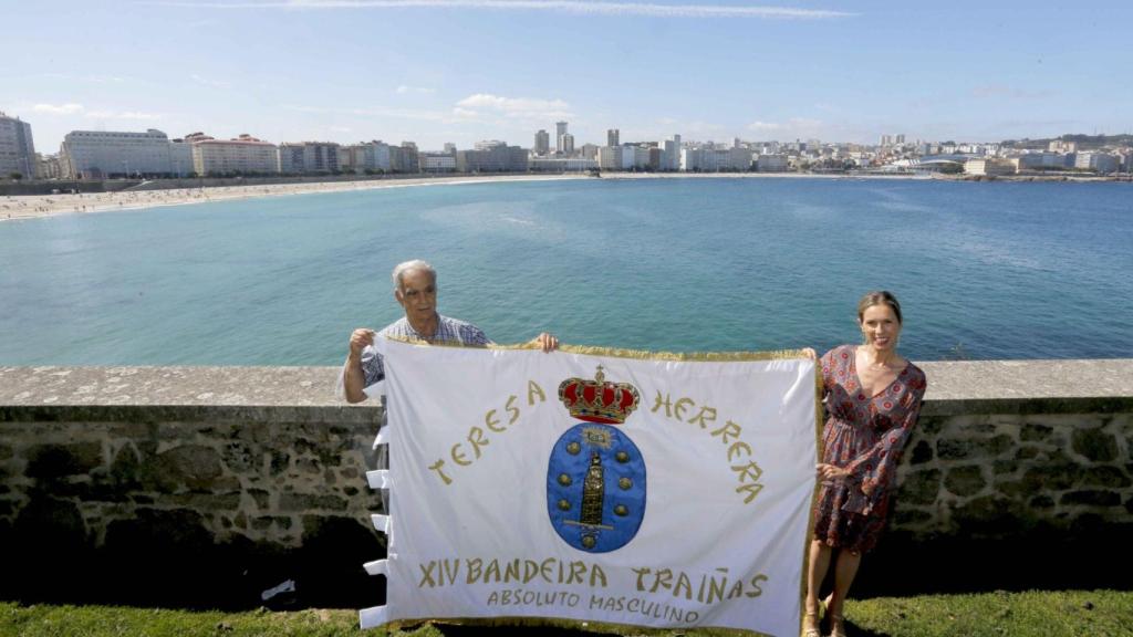 Presentación de la bandera Teresa Herrera de traineras