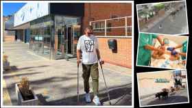 Alberto Lorenzo Colinas saliendo del Hospital Clínico de Valladolid tras más de 10 días hospitalizado