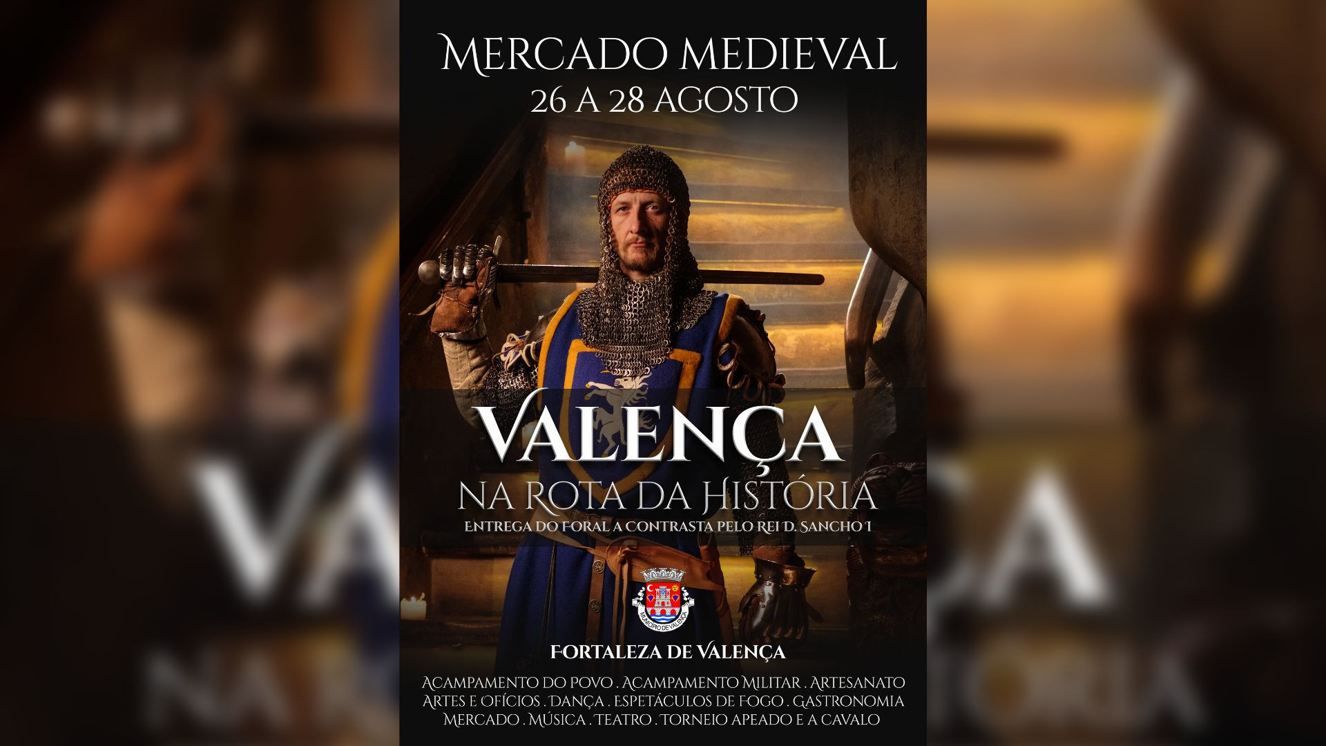 Cartel del evento difundido por el Ayuntamiento de Valença.