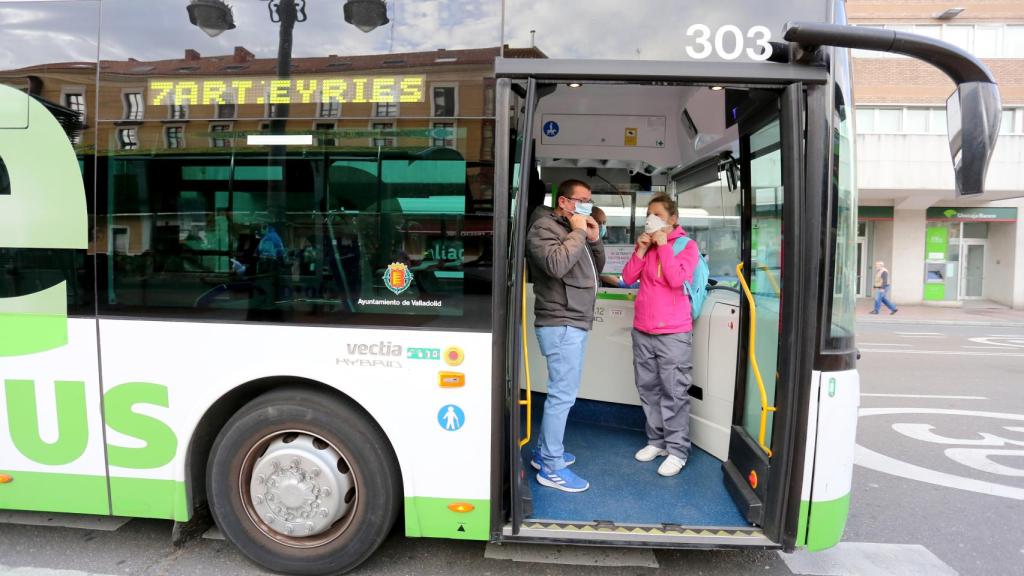 Un autobús urbano de Valladolid