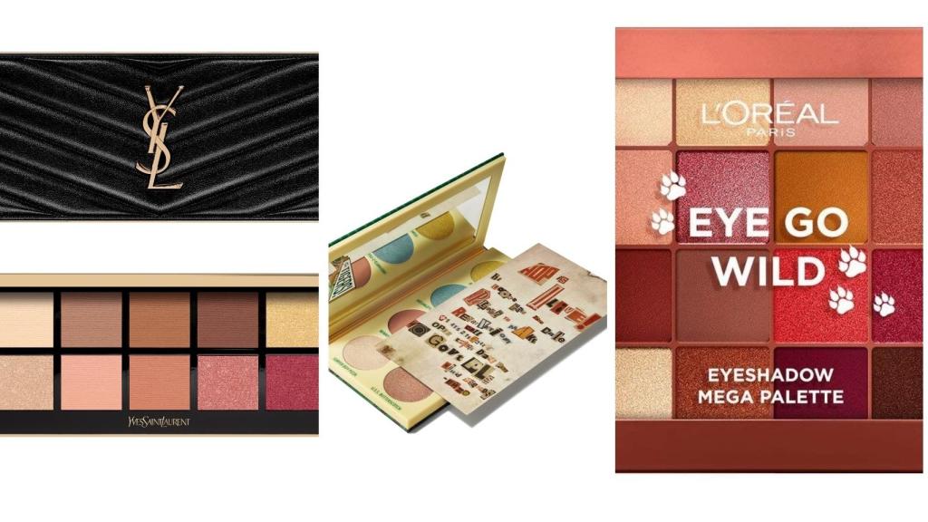 De izq. a dcha._ paleta de sombras Le Smokey Eye Radiant Nude, Hawkins MAC X Stranger Things y Eye Go Wild.