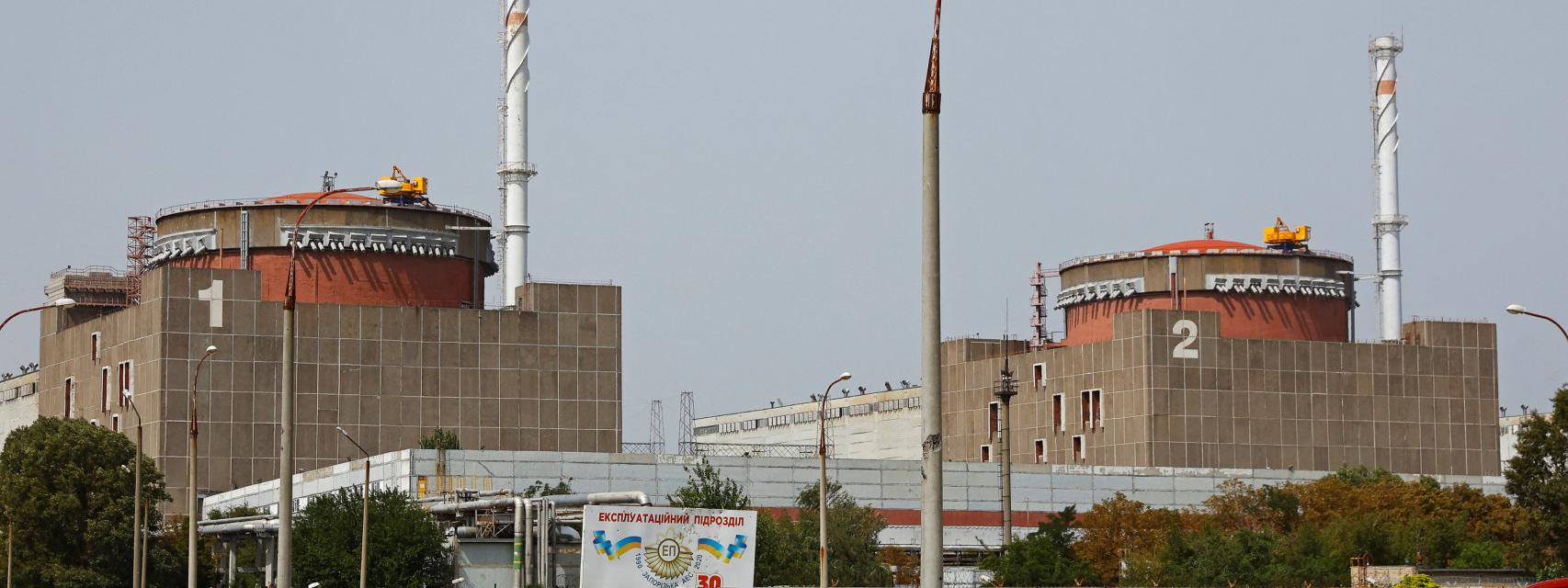 Imagen exterior de la central nuclear de Zaporiyia, en Ucrania