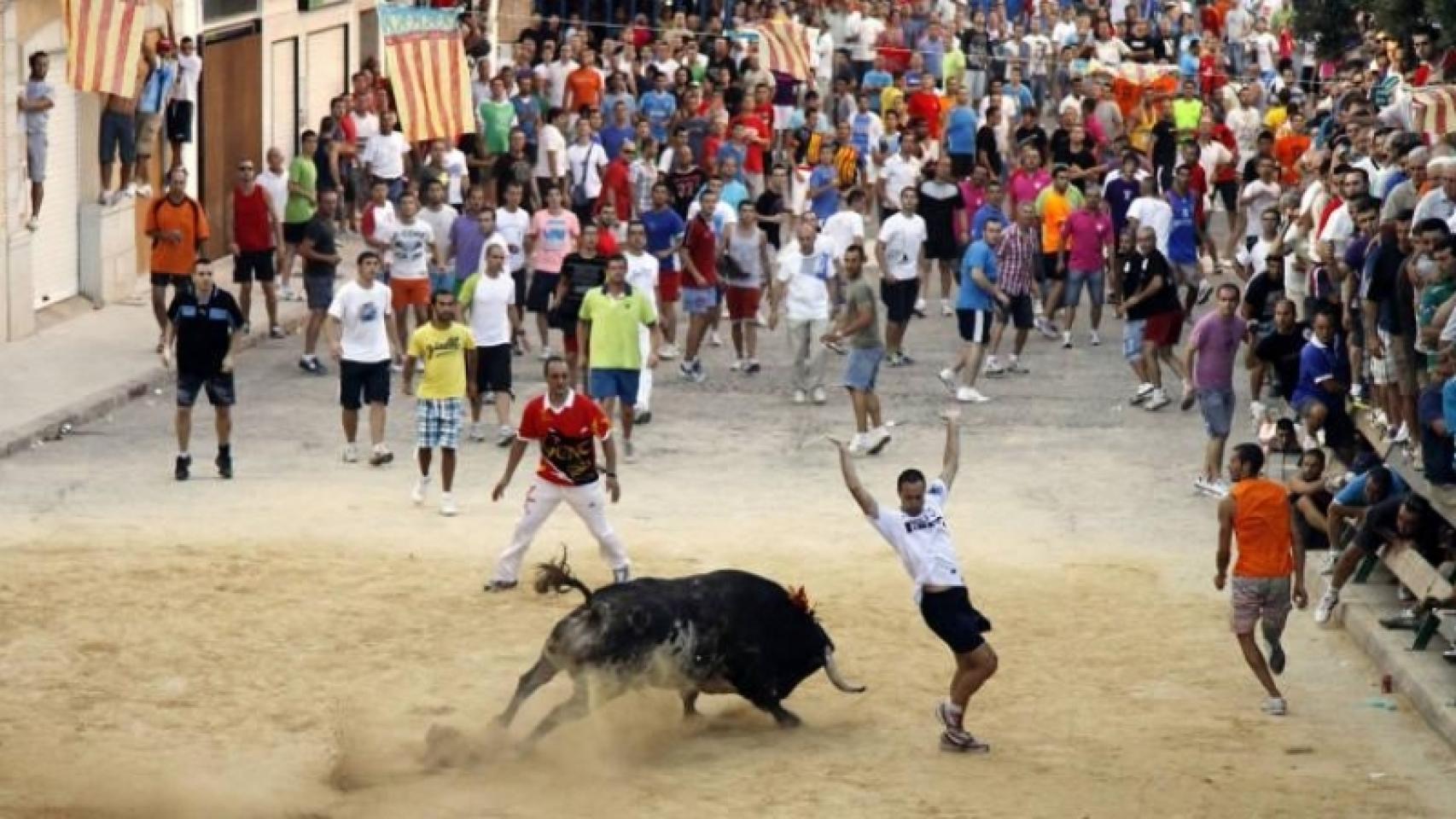 Festejo de 'bous al carrer', en imagen de archivo.