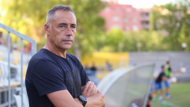 El entrenador del Hércules, Ángel Rodríguez, hace balance después de la derrota.