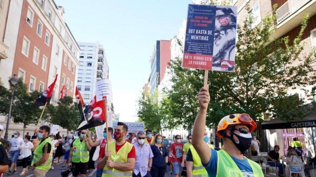 Manifestación del sector sanitario en Valladolid