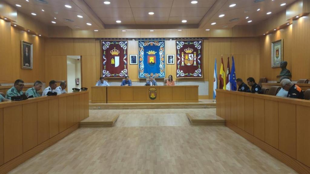 Reunión de la Junta Local de Seguridad de Talavera. Foto: Subdelegación de Gobierno.