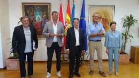 Imagen previa a la reunión del alcalde de Vigo con los regidores de Nigrán y Baiona.
