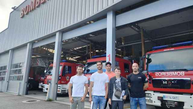 Mandos operativos del servicio de bomberos de Vigo.