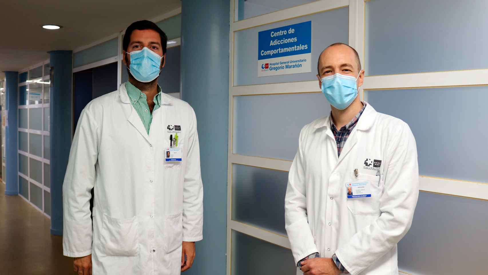 Civeira y Hodann en el Centro Adcom del Hospital Gregorio Marañón.