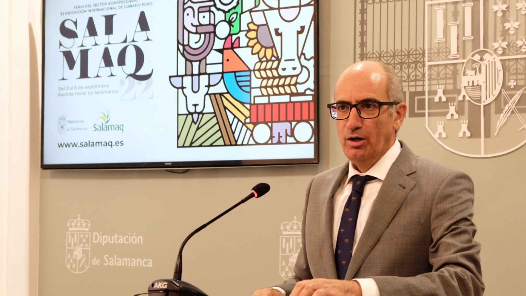 El presidente de la Diputación de Salamanca, Javier Iglesias