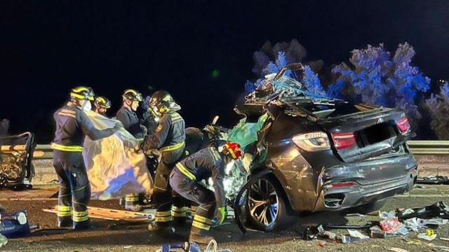 Accidente con dos muertos en la N-122, en Peñafiel