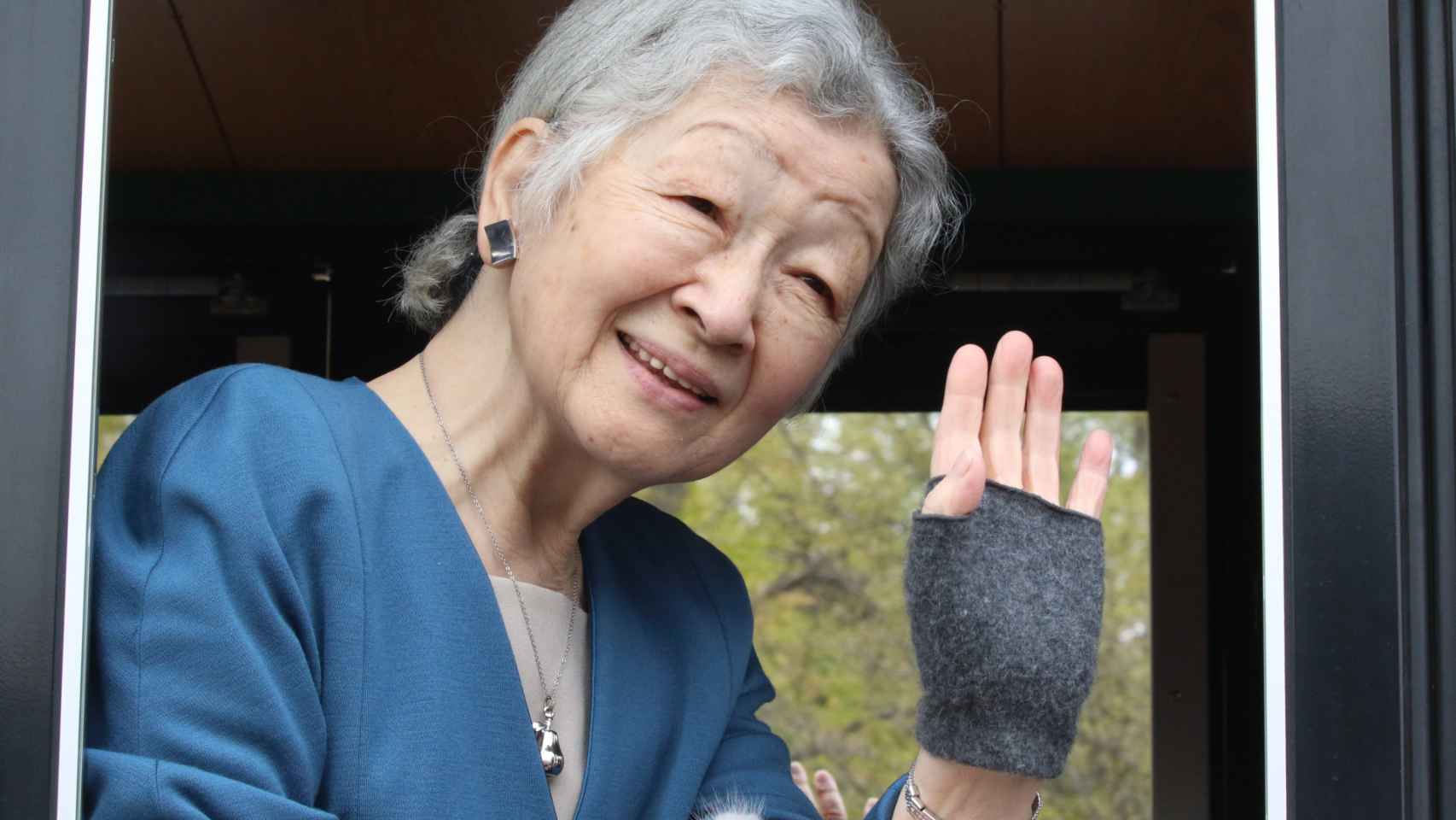 La emperatriz emérita Michiko en abril de 2019.