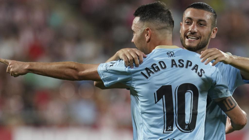 Iago Aspas, celebrando un gol del Celta de Vigo