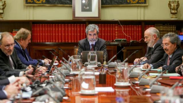 Reunión del pleno del Consejo General del Poder Judicial, en una imagen de archivo./