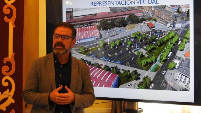 Mato muestra la representación del futuro estacionamiento